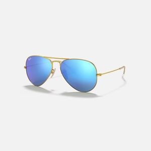 RAY-BAN RB3025 Aviator Flash Lenses (Blue/Gold) **LIKE NEW** Excellent condition